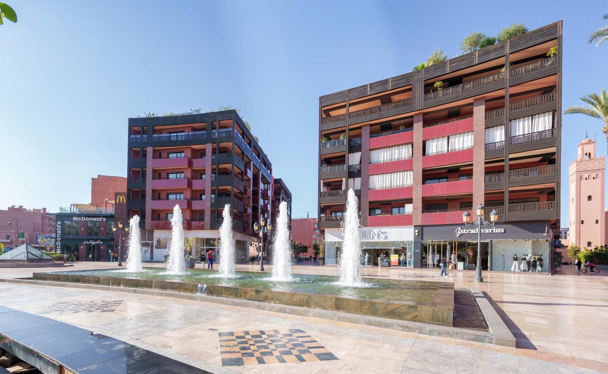 Appartement Chic Gueliz Plaza Avec Vue 마라케시 외부 사진