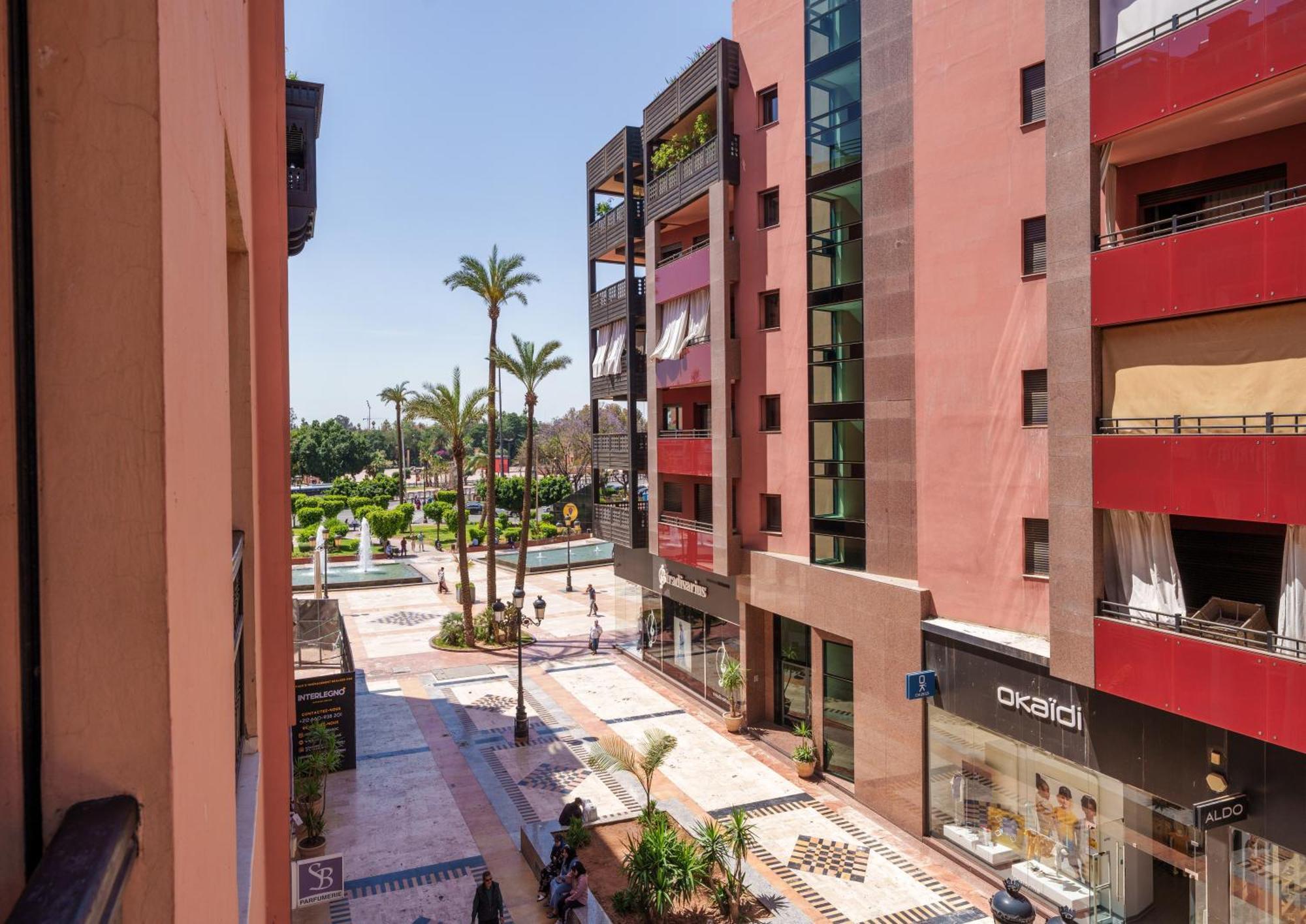 Appartement Chic Gueliz Plaza Avec Vue 마라케시 외부 사진